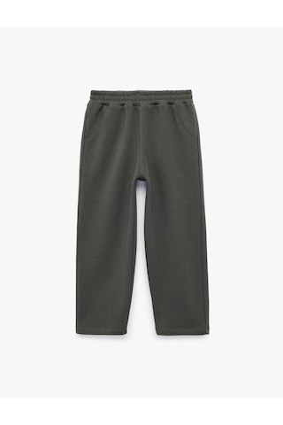 Koton Beli Lastikli Şardonlu Cepli Jogger Eşofman Altı Antrasit 7wmb40022tk