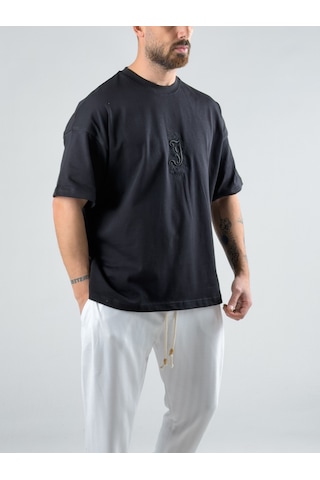 Cocopelli Tasarım Siyah Erkek T-shirt Coc3022