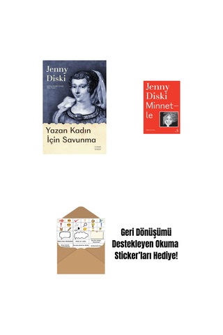 Yazan Kadın İçin Savunma + Minnetle + Okuma Sticker'ları