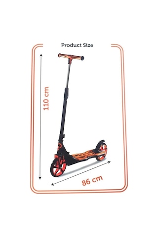 Katlanabilir Scooter Turuncu-siyah