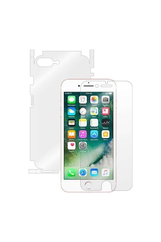 Exquıs Apple Uyumlu iPhone 7 Ön Ve Arka Koruma 360 Full Kaplama - Şeffaf