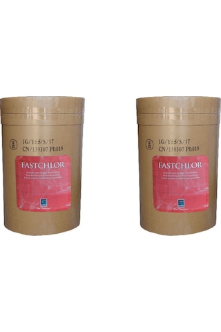 2 Adet Gemaş Fastchlor 50 Kg 100 Kg %56 Aktif Toz Klor Stabiliz