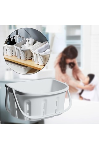 Suntek Yurt Banyo Açık Gri Için Plastik Duş Caddy Tote Diğer