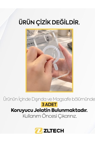 Apple iPhone 11 Uyumlu Magsafe Özellikli Sert Şeffaf Kılıf PLASTIC COVER