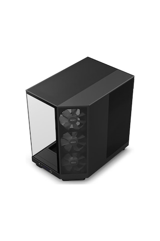 Nzxt H6 Flow CC-H61FB-R1 RGB 3 x 120 MM Atx Oyuncu Kasası Siyah