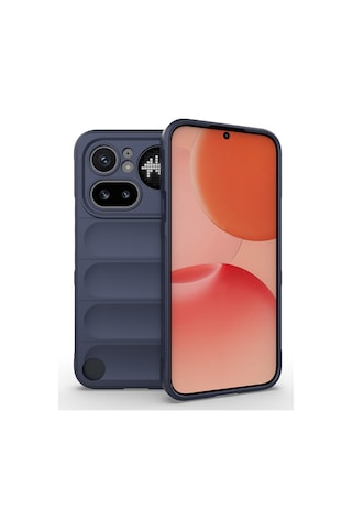 Maks Technology Nothing Phone 4a Pro Kılıf Esnek Tpu Oyuklu Arka Yüzey Tasarımlı Mkst Etnik Silikon Kapak - Lacivert