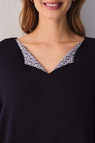 Suwen Modern Chic Pijama Üstü Sh27405628348 Mavili