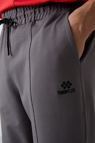 Tommy Life Koyu Gri Pamuklu Yumuşak Dokulu Comfort Fit Nakışlı Erkek Jogger - 82123 Koyu Gri