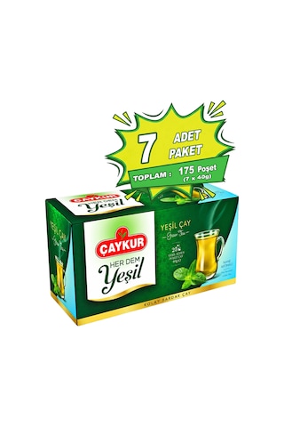 Herdem Yeşil Çay Süzen Poşet Naneli 1,6gr 25 Adet Yedili Paket