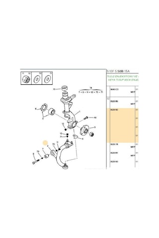 Sol Salıncak Gtı 106 Saxo 1202503-02830-97pu02830-352092
