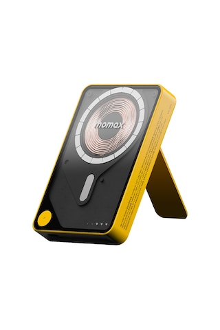 Momax IP132HKY Power X Pro+Magnetic Wireless 10000 mAh Standlı + USB-C Kablo Powerbank Sarı
