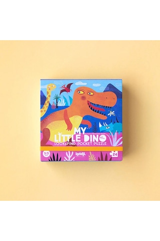 Londji Pocket Puzzle - My Little Dino -24 Parçalı Cep Yapbozu Küçük Dinazorum Canlı Renkler