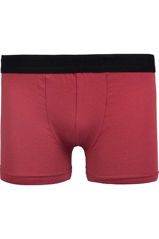 Tudors 27764 Erkek Boxer 2'Li Bordo - Siyah