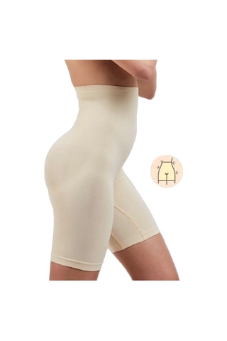 870 K-05 Kadın Paçalı Bel Toparlayıcı Korse Ten