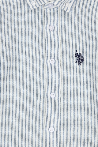 U.s. Polo Assn. Erkek Çocuk Mavi Gömlek Desenli 50306601-vr036 Mavi