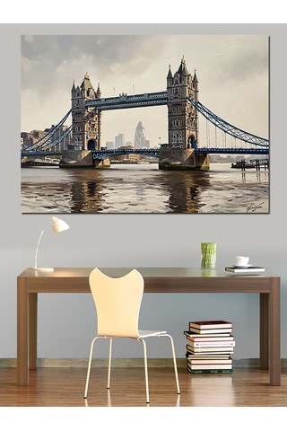 Ahşap Tablo Tower Bridge Ve Londra Manzarası
