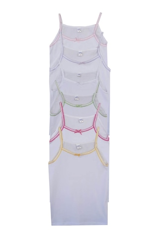 Seher Yıldızı İp Askılı Kız Çocuk Atlet 12 Li Paket 001