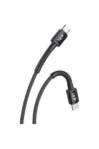 Linktech LCA-K597 Type-C - Type-C USB-C 60 W Hızlı Data ve Şarj Kablosu 3 M