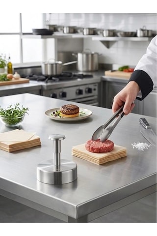 Cooker Çelik Hamburger Presi 10 Cm