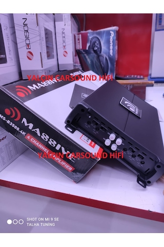 Massıve Ms-B3500.4K 3000W 2Ohm 4Chx90Wrms Stero ve Mono Prof Amfi