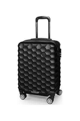 Polo&Sky Petek Model Siyah Renk Kabin Boy Valiz Bavul Siyah