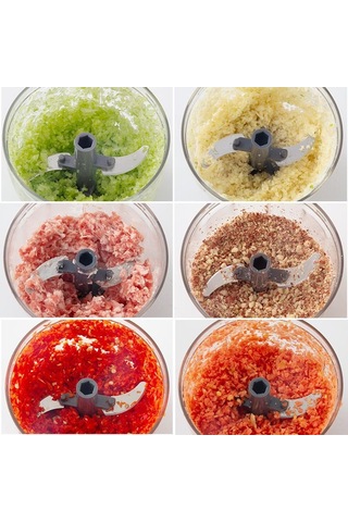 Dianziye El İle Sarımsak Dilimleyici - 500ml Büyük Hacimli, Üç Bıçaklı Ve Tamir Bıçağı İçeren, Zencefil Ve Soğan Da Kullanıma Uygun, Dayanıklı Malzeme İle Yapılmış Mutfak Aleti Gri