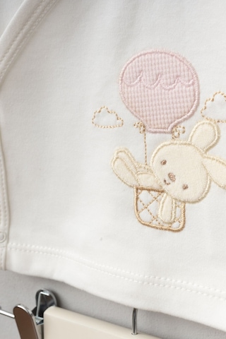 Bebitof Balonlu Tavşan Desenli 10 Parça Kutulu Yenidoğan Hastane Çıkışı Zıbın Seti Pudra