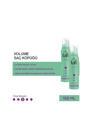 Taft True Volume Köpük 150Ml X 2 Adet