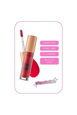 Callista Vivid Shine Lipgloss Nemlendirici Işıltılı Dudak Parlatıcısı - 101 Drop Everything Red - Kırmızı