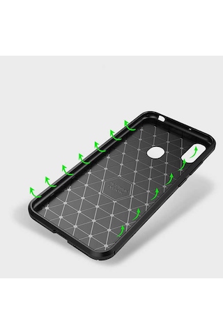Huawei Honor 8a Kılıf Zore Negro Silikon Kapak Kahverengi