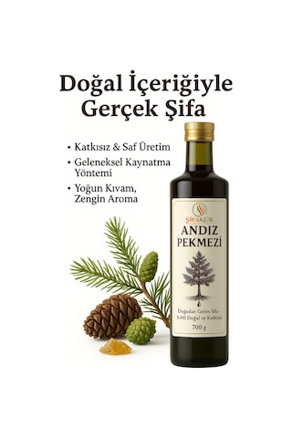 Şifakür Andız Pekmezi %100 Doğal Geleneksel Üretim Doğal Tatlandırıcı 700g
