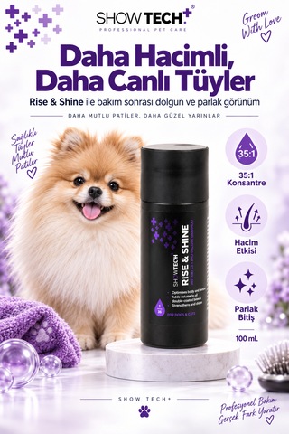 Showtech Kabartıcı Ve Dolgunlaştırıcı Kedi Köpek Şampuanı 100 Ml - 35:1 Konsantre