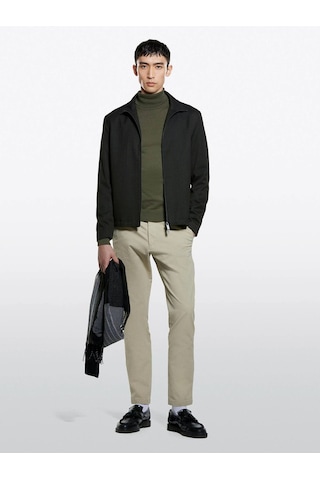 Sisley Slim Fit Vintage Efekt Chino Pantolon Erkek Bej Pantolon - 325a4dm6sf02y