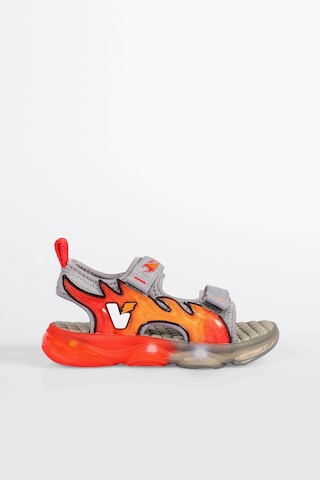 Vicco Jack Işıklı Erkek Bebek Gri Sandalet Gri