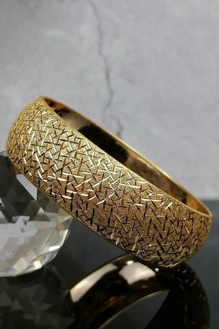 22 Ayar Altın Cam Kırığı Işçiliksiz Bilezik 20 Gr