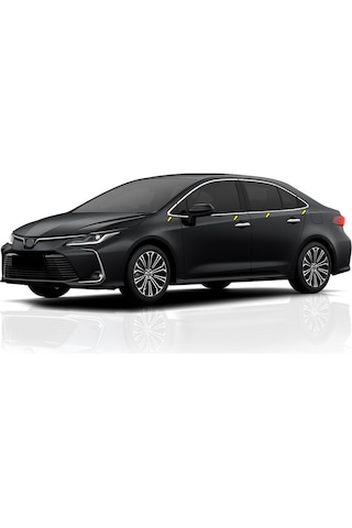 Toyota Corolla Krom Cam Çerçevesi 12 Parça 2018-2025 Modeller A
