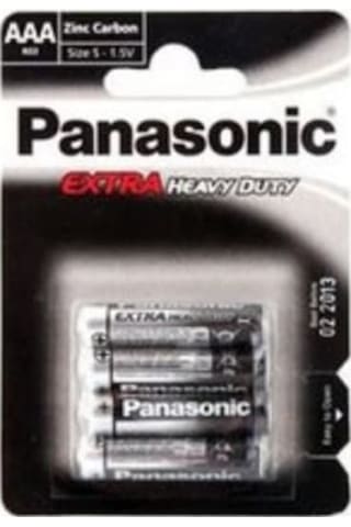 Panasonic R03 Extra Heavy Duty AAA İnce Kalem Pil 4'lü