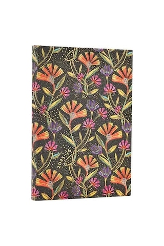Paperblanks 2026 English Diary Wild Flowers Midi Day Ajanda Çok Renkli