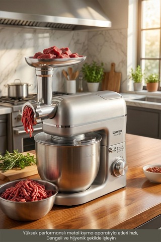 Lorenzo Multichef 1500 W 3 in 1 Stand Mixer