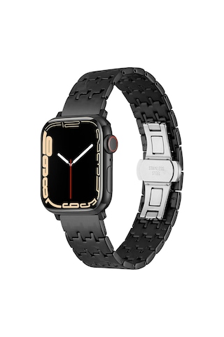 Watch Ultra 49mm Uyumlu Krd-86 Metal Kordon Blt Gümüş