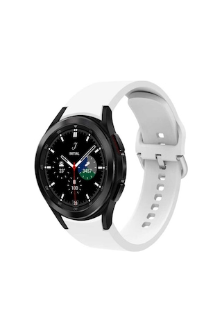 Galaxy Watch 4 44mm Krd-50 Uyumlu Kordon Lumena Beyaz