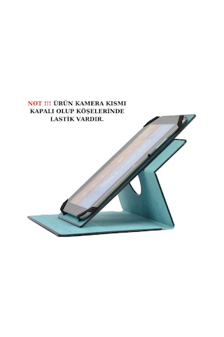 Xiaomi Redmi Pad Se 11" İle Uyumlu Kılıf Dönebilen Lastikli Kapaklı Koruyucu Kılıf
