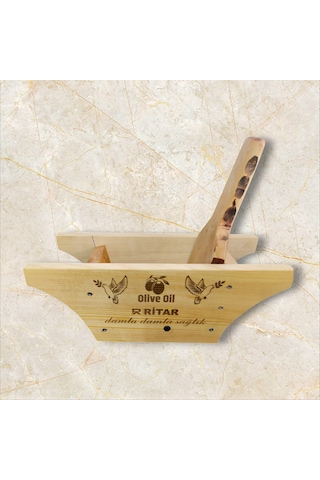 Ritar El Yapımı Ahşap Zeytin Kırma Makinesi / Aleti