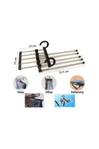 Magic Hanger 5in1 Pantolon Askısı 4767 Çok Renkli