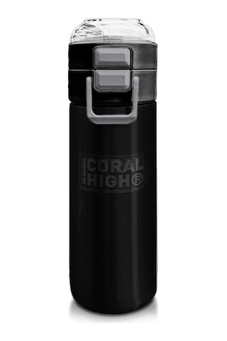 Coral High 500 Ml Paslanmaz Çelik Okul Termosu/suluk/matara - Erkek Çocuk - Siyah - Sızdırma Yapmaz Çok Renkli