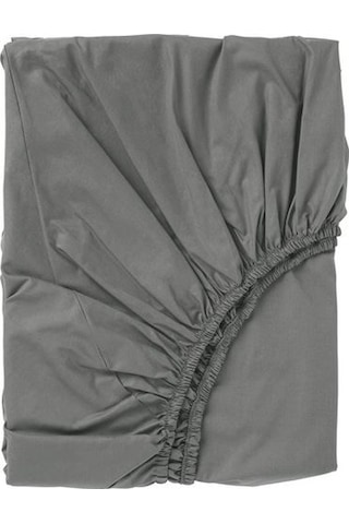 Tek Kişilik Lastikli Çarşaf, Gri Renk Ölçü 90x200 cm Pamuklu