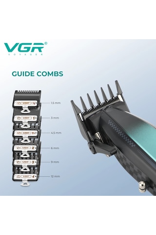 Vgr V-270 Profesyonel Saç Kesme Makinesi, 9000 Rpm Yüksek Hızlı Motor Ve Led Ekran