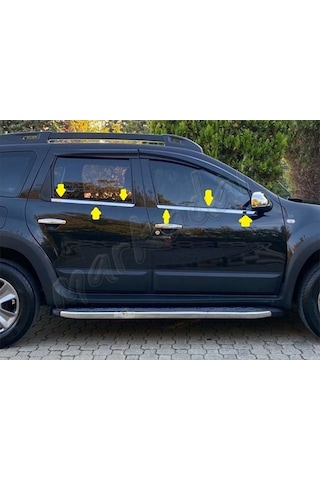 Db Chrome Dacia Duster Cam Çıtası Nikelajı 2010-2017 4 Parça P.çe