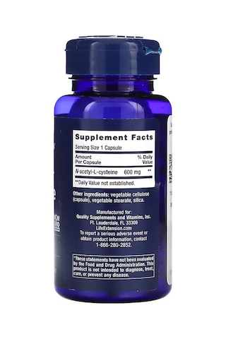 Life Extension, N-acetyl-l-cysteine, 600 Mg, 60 Capsules