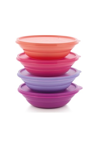 Tupperware Bonibon Kase 4'lü Morlu Set 500 ml